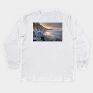 Beach at Night Kids Long Sleeve T-Shirt